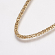 Ионное покрытие (IP) 304 ожерелья-цепочки из нержавеющей стали с попкорном NJEW-F203-01G-3
