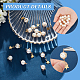 CHGCRAFT 16Pcs 4 Style Pearl Charms Natural Cultured Freshwater Pearl Pendants Link Charms with Brass Beads and Copper Wire for DIY Earring Bracelet Jewelry Making FIND-CA0004-15-6