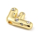 Латунные микропаве прозрачные подвески с фианитом KK-E093-04G-F-2