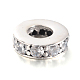 Antique Silver Plated Thai Sterling Silver Micro Pave Cubic Zirconia Bead Spacers CPDL-E037-25-2
