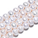 Fili di perle di perle d'acqua dolce coltivate naturali PEAR-N013-07H-3