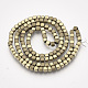 Electroplate Non-magnetic Synthetic Hematite Bead Strands X-G-Q467-11I-2