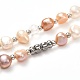 Collier de perles de perles naturelles pour fille femme NJEW-JN03669-01-5
