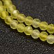Natural Yellow Agate Beads Strands G-F460-34-3