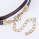PU Leather Cord Choker Necklaces NJEW-H477-12G-4