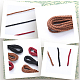 Gorgecraft 3 связка 3 цвета круглых плетеных шнуров из искусственной кожи LC-GF0001-01-6