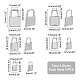 UNICRAFTALE 20Pcs 5 Sizes Padlock Pendants 304 Stainless Steel Charms Large Hole Pendants for DIY Necklaces Jewelry Making Accessory STAS-UN0024-12-6