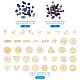 Самоклеющиеся латунные наклейки pandahall DIY-TA0008-48-8
