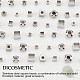 DICOSMETIC 96Pcs Stainless Steel Cube Beads 8 Styel Spacer Beads Smooth Loose Beads for Necklaces STAS-DC0005-74-4