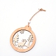 Wooden Ornaments WOOD-WH0107-64-2