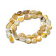 Jaune naturel coquille brins de perles SSHEL-H072-08-2