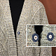 Nbeads 24 個 4 色合金スナップ ボタン  縫い付け用プレスボタン  衣服のボタン  コスチュームジャケットコートアクセサリー用  ミックスカラー  24x7.5mm  6個/カラー FIND-NB0003-67-5