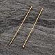 Real 18K Gold Plated 925 Sterling Silver Ball Head Pins STER-H483-0.5x30mm-G-2