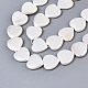 Galvaniser les brins de perles de coquillages naturels BSHE-Q034-003D-3
