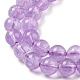 Natürlichen Amethyst Perlen Stränge G-P503-6MM-08-4