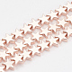 Electroplate Non-magnetic Synthetic Hematite Beads Strands G-T061-90RG-1