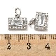 Латунные микропаве прозрачные подвески с фианитом KK-P275-31P-3