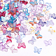 Dicosmetic 120 pz 10 colori perline di vetro farfalla perline di insetti trasparenti perline di piccoli animali kawaii perline da trapano colorate perline di vernice da forno colorate per progetti fai da te artigianali GLAA-DC0001-06-4
