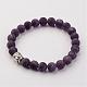 Natural Gemstone Beads Stretch Bracelets BJEW-JB02446-2