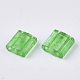 2-Hole Baking Painted Transparent Glass Seed Beads SEED-S023-32C-05-2