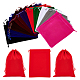 ビロードのパッキング袋  巾着袋  ミックスカラー  23.5x17x0.4cm  10色  2個/カラー  20個/セット TP-NB0001-17-1