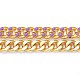 Catenelle in ottone bicolore fatte a mano CHC-I035-01G-10-2