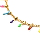 304 ensemble de colliers et bracelets en acier inoxydable émaillé gourmette SJEW-JS01217-9