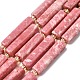 Природные родонит бисер нитей G-D353-A01-2