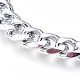304 Stainless Steel Curb Chain Bracelets BJEW-G597-01P-A-2