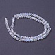 Brins de perles de verre galvanisées à facettes (32 facettes) rondes de couleur ab X-EGLA-J042-4mm-AB03-3