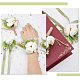 Hobbiesay 4 pièces 2 style tissu de soie rose fleur boutonnière broche et corsage de poignet AJEW-HY0001-32-5
