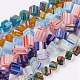 Handmade Millefiori Glass Beads Strands LK-P031-04-1