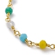 Facettierte Glasperlen Armband & Halskette Schmucksets necklace SJEW-JS01160-7