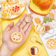 OLYCRAFT 10Pcs Mini Food Keychain Steamed Stuffed Bun Keychain Cute Delicious Food Keychain Accessories Creative Instant Key Ring for Phone and Bag Decoration KEYC-OC0001-05-3