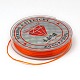 フラット弾性クリスタルストリング  紐コードの水晶の線  ダークオレンジ  0.8mm  約10.93ヤード（10m）/ロール EW-F001-05-1