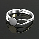 Componenti di anello in ottone KK-C3044-6mm-S-1