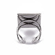 201 ajuste de anillo de almohadilla de acero inoxidable STAS-S080-041D-P-4