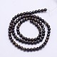 Round Natural Tiger Iron Bead Strands G-L419-40-2