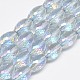 Chapelets de perles en verre électroplaqué EGLA-Q089-A08-1