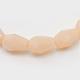 Opaque Solid Glass Bead Strands GLAA-R168-5x7-02I-2