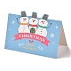 クリスマスのテーマのグリーティングカード  白い空白の封筒で  クリスマスギフトカード  ミックスカラー  混合模様  100x140x0.3mm DIY-M022-01-4