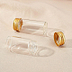 Benecreat contenitori rotondi in vetro per cosmetici GLAA-BC0001-12B-4