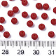 Perles de verre de couleurs givrées SEED-S040-03A-07-4