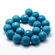 Chapelets de perles en turquoise synthétique G-E437-01-2