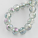 Chapelets de perles en verre électroplaqué X-EGLA-R041-10mm-03-2