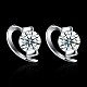 Exquisite 925 Sterling Silver Cubic Zirconia Stud Earrings EJEW-BB20078-8