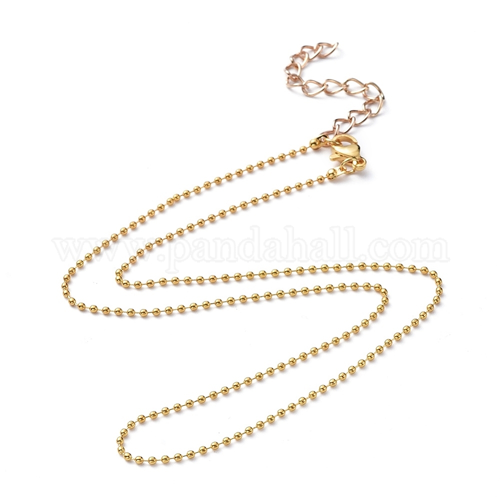 Wholesale Brass Ball Chains Necklace Making