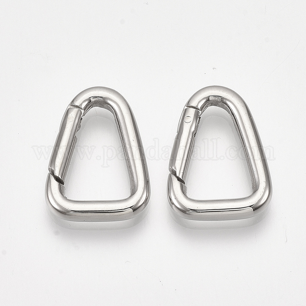 Anneau de porte à ressort en 304 acier inoxydable en gros pour création de bijoux