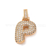 Латунные микро проложить кубического циркония подвески KK-C076-29P-G01