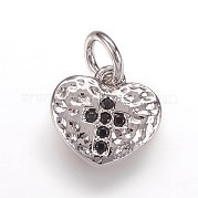 Забитые латунные микропрофили кубические циркониевые подвески ZIRC-K070-30P